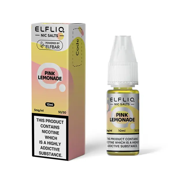 Pink Lemonade Nic Salt E-Liquid by Elf Bar Elfliq Salts 10ml